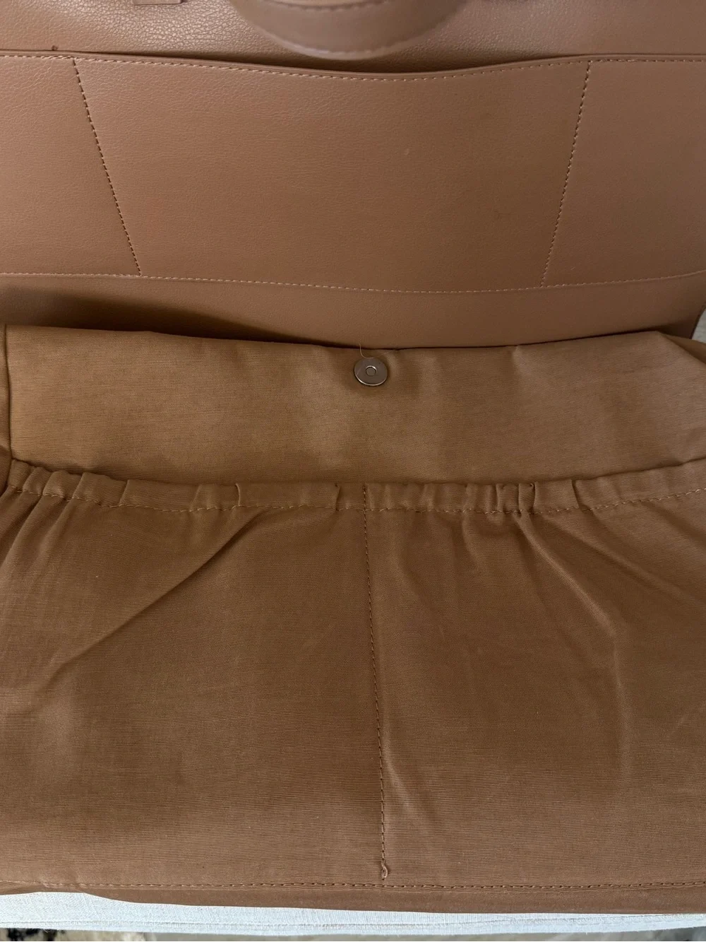 CALPAK Haven 16 Laptop Tote Bag Toffee Brown Tan Work Travel Commuter Office